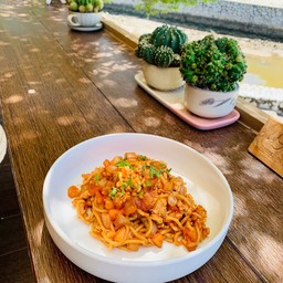 สปาเก็ตตี้ไก่สับ