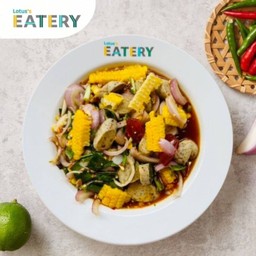 ยำข้าวโพดหมูยอไข่แดงเค็ม [ยำ ยำ (เลือกยำ)]