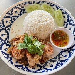 ข้าวกุ้งกระเทียม