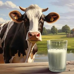 Raw cow milk 1 Litre
