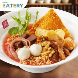 มาม่าเย็นตาโฟต้มยำน้ำข้น (นายอ้วนเย็นตาโฟเสาชิงช้า)