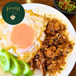 ข้าวหมูชิ้นกระเทียม
