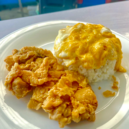ข้าวไข่ข้น+ไก่กรอบ