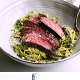 MEATY PESTO PASTA
