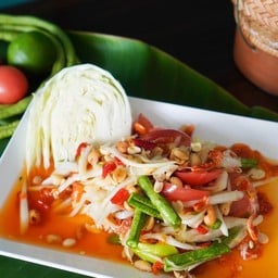 [อร่อยซ่ากับโค้ก] ตำไทย +  โค้ก ออริจินัล (ขวด)