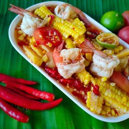 ตำข้าวโพดกุ้งสุก