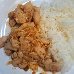 ข้าวไก่กระเทียม