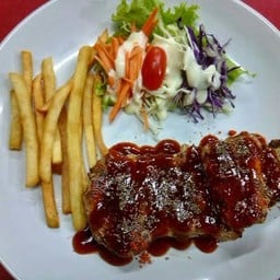 สเต็กไก่ BBQ