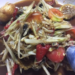 ตำปลาร้าใส่หัวหอย