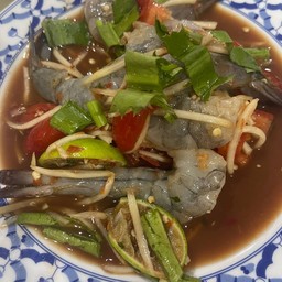 ตำกุ้งสด