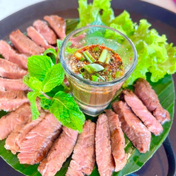 เนื้อย่างสะดุ้งไฟ