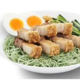 หมี่หยกหมูกรอบ+ไข่ต้ม1ใบ