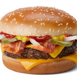 Cheese Burger หมู Pork + เบคอน Bacon