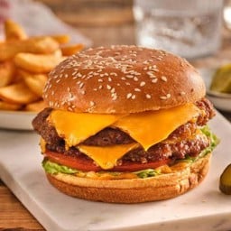 Cheese Burger DOUBLE หมู. (Pork)