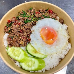 Sincere Minced Beef Basil + Fried Egg