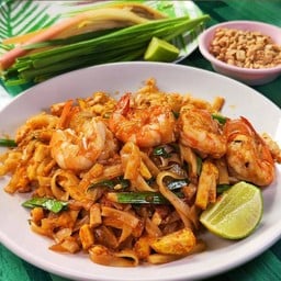 ผัดไทยกุ้งสด