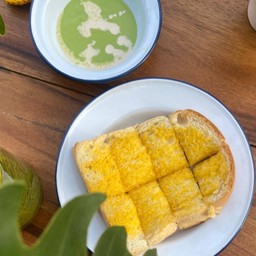 ปังปิ้ง จิ้ม สังขยาใบเตย