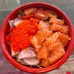 ยำแซลมอนไข่กุ้ง