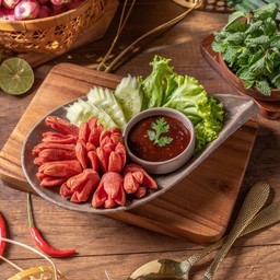 ฮอตดอกแดงทอด