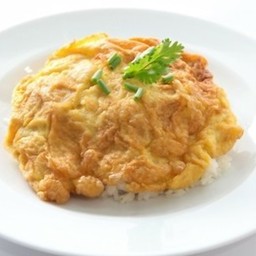ข้าวไข่เจียว+ไก่สับ