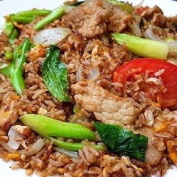 ข้าวผัดโบราณ หมู(รถไฟ)