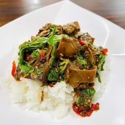 ข้าวกระเพราหมูตุ๋น