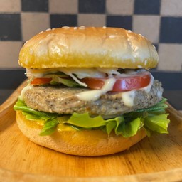 เบอร์เกอร์ไก่พริกไทยดำ