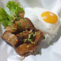 ข้าวผัดคะน้าน้ำมันหอย (ไม่ใส่พริก)