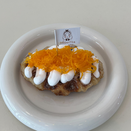 Croffle ครีมฝอยทอง