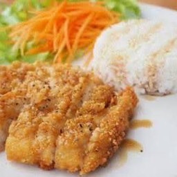 ข้าวหน้าปลากรอบ