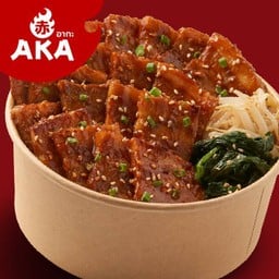 ข้าวหน้าหมูสไปซี่โอเวอร์โหลด