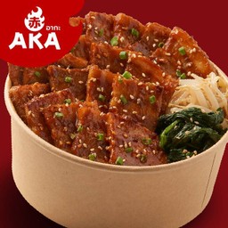 ข้าวหน้าหมูสไปซี่โอเวอร์โหลด