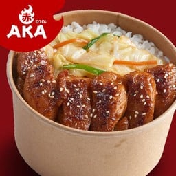 ข้าวหน้าไก่สไปซี่โกชูจัง