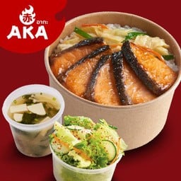 ชุดข้าวหน้าแซลมอนเทริยากิ