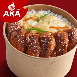 ข้าวหน้าไก่สไปซี่โกชูจัง