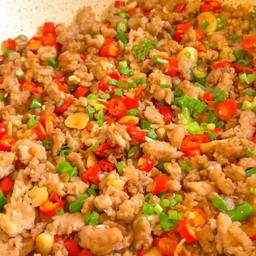 หมูสับคั่วพริกเกลือ