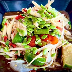 ตำลาวกุ้งสด