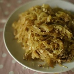 มะละกอผัดหมูสับ