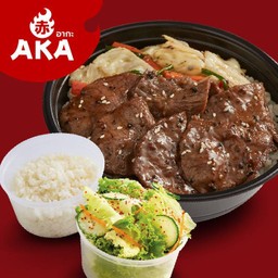 ชุดข้าวหน้าเนื้อพริกไทยดำ