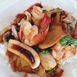 กระเพราทะเลข้าวไรซ์เบอร์รี่