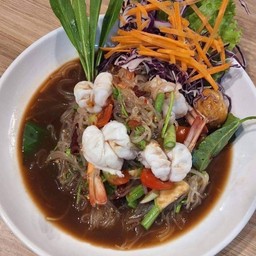 ตำเส้นเล็กกุ้งสุก