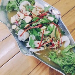 ปลาหมึกนึ่งมะนาว