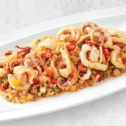 L ปลาหมึกคั่วพริกเกลือ