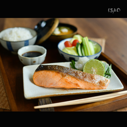 Salmon Shioyaki set.
