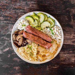 Vegan Sausage  Quinoa Bowl