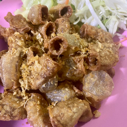 ไส้อ่อนทอดกระเทียม