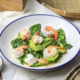แขนงกุ้งผัดน้ำมันหอย