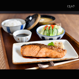 Salmon Teriyaki set.