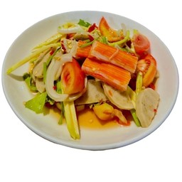 ยำหมูยอปูอัด