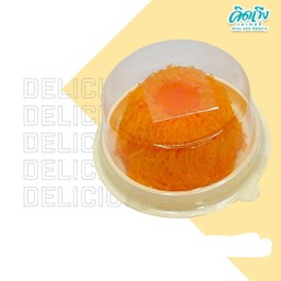 Foi Thong Cake With Orange Juice